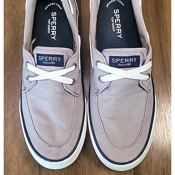Sperry Top‑Sider Pier Boat Light Gray Canvas Women’s Size 8.5 M – GUC - Picture 3 of 9